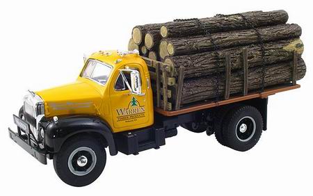 mack b logger truck «warren timber products» 10-3795 Модель 1:34