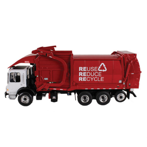 mack terrapro front & loader garbage truck with bin мусоровоз 10-4017 Модель 1:34