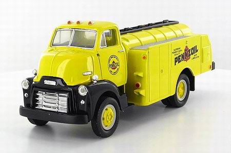 pennzoil motor oil - 1951 ford f-6 tanker truck - 1993 - 712 - yellow/black 19-1059 Модель 1:34