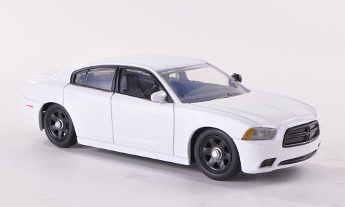 dodge charger - underorated police car - white 190214 Модель 1:43