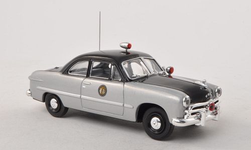 ford custom (2-door) north carolina highway patrol - grey/black 194467 Модель 1:43