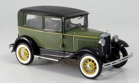 ford model a, tudor - green/black 127126 Модель 1:24