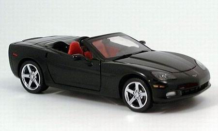 chevrolet corvette convertible (c6) - black 137263 Модель 1:24