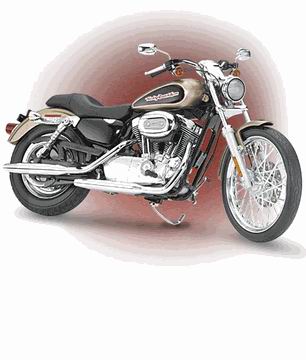 Модель 1:10 Harley-Davidson XL 1200C Sportster Custom