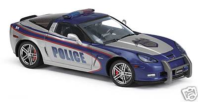 Модель 1:24 Chevrolet Corvette C6 Z06TM Police Car