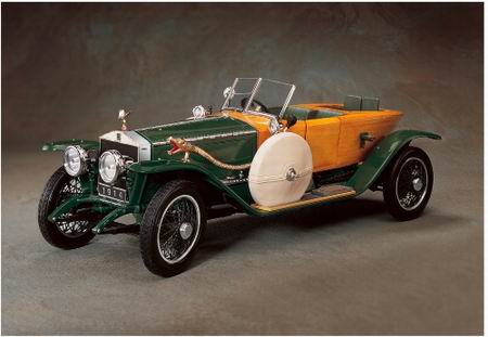 Модель 1:24 Rolls-Royce Silver Ghost Wooden Body - green