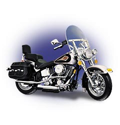 Модель 1:10 Harley-Davidson Softail Classic - silver/black