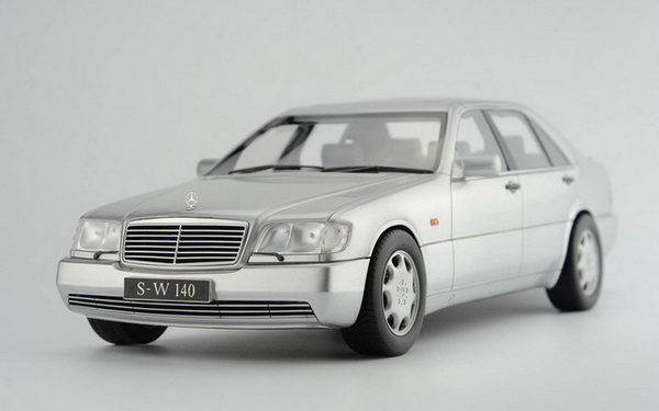mercedes-benz s-class s 600 (w140) limousine - silver AS007-01 Модель 1 18