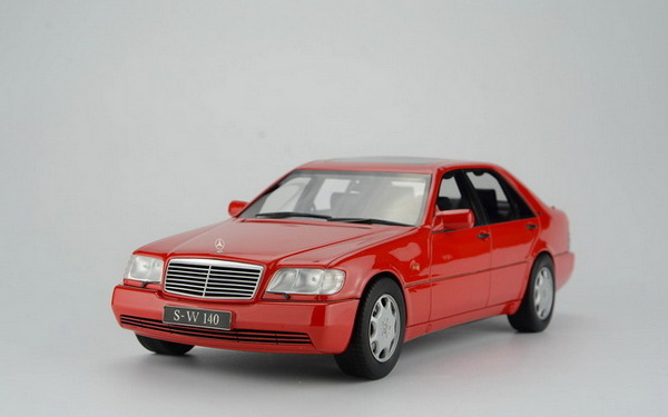 Mercedes-Benz S-class S 600 (W140) Limousine - red (L.E.100pcs) AS007-06 Модель 1:18