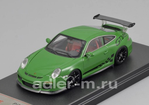 Модель 1:43 Porsche 911 (997) GT 3 RS (Green) [все открывается]
