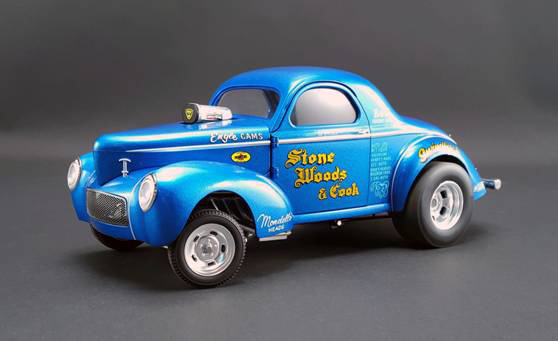 willys the stone, woods & cook 1941 gasser A1800906 Модель 1:18