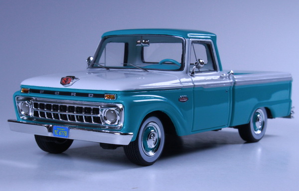 ford f-100 pick up - tropical turquoise & white GC-004A Модель 1:43