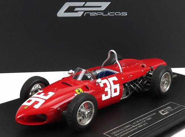 Модель 1:18 FERRARI F1 156 Sharknose №36 2nd Monaco GP (1961) Richie Ginther, Red