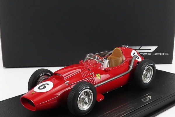 Модель 1:18 FERRARI F1 Dino 246 Scuderia Ferrari Team №6 3rd French GP 1958 Wolfgang Von Trips, Red