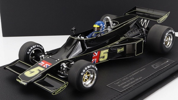 Модель 1:18 LOTUS F1 77 John Player Team Lotus №5 Brazilian GP (with Pilot Figure) 1976 Ronnie Peterson, Jps Black Gold