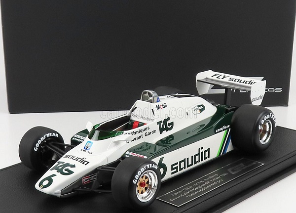 Модель 1:18 WILLIAMS F1 Fw08 №6 2nd Belgium Zolder GP Keke Rosberg 1982 World Champion, White Green