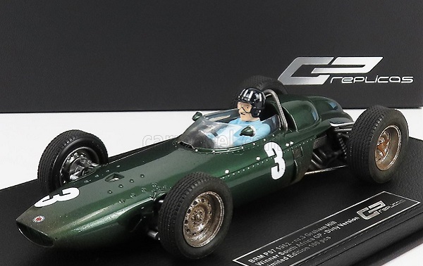Модель 1:18 BRM F1 P57 Brm Team N 3 Winner South Africa World Champion (with Pilot Figure - Dirty Version) 1962 Graham Hill - Con Vetrina -