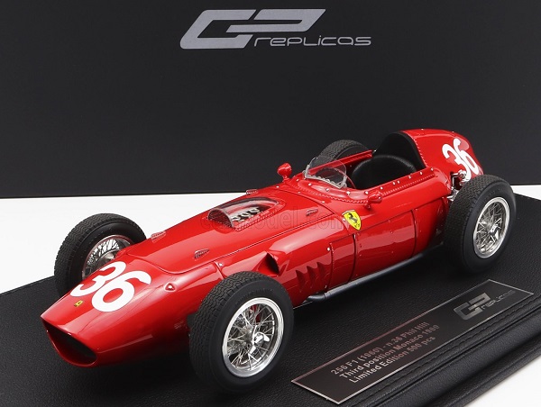 FERRARI F1 246 Scuderia Ferrari N36 3rd Montecarlo GP Monaco (1960) Phil Hill, Red