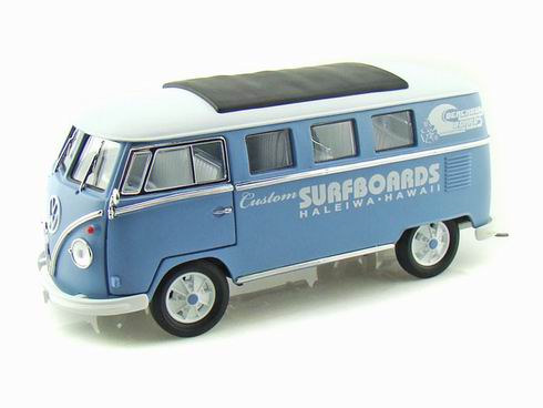 volkswagen bus - blue GL12837 Модель 1:18