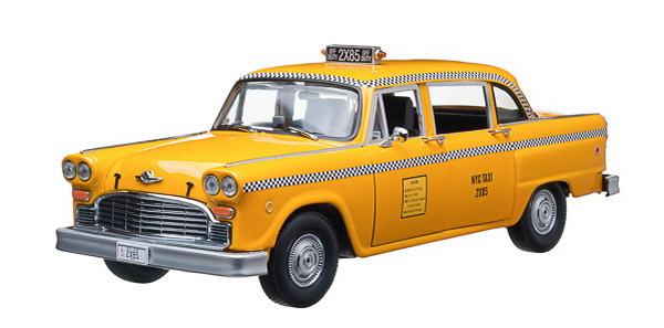 checker taxi cab «friends phoebe buffay`s» (из телесериала «Друзья») GL12887 Модель 1:18