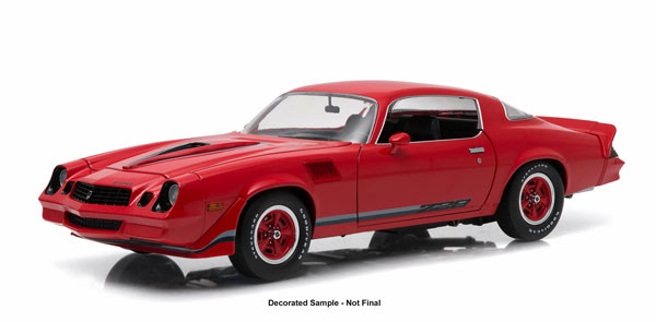 chevrolet camaro z28 hardtop - red/black stripes GL12901 Модель 1:18