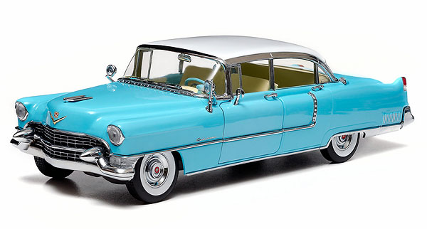 Модель 1:18 Cadillac Fleetwood Series 60 - blue/white