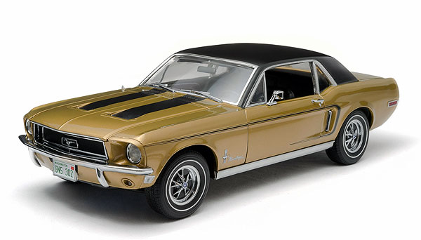 Модель 1:18 Ford Mustang «Golden Nugget Special» - gold/black