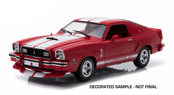 ford mustang ii cobra ii 1978 red with white stripes GL12940 Модель 1:18