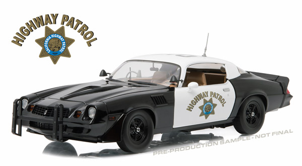 chevrolet camaro z28 "california highway patrol" - black/white GL12964 Модель 1:18