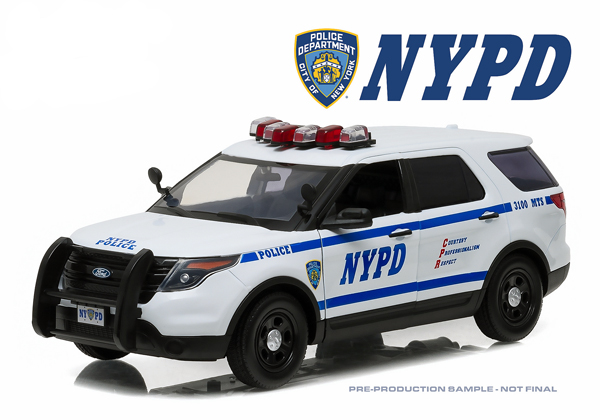 ford police interceptor utility "new york city police department" (nypd) 2015 GL12973 Модель 1:18
