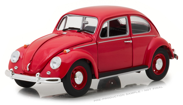 Модель 1:18 Volkswagen Beetle - candy apple red