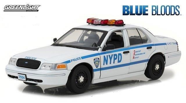 ford crown victoria police interceptor "new york city police department" (nypd) jamie reagan's 2001 GL13513 Модель 1:18