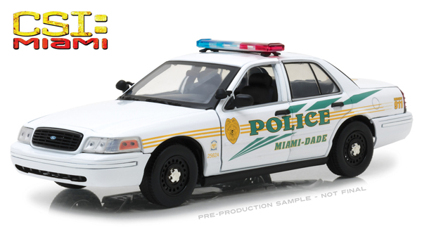 ford crown victoria police interceptor "miami-dade police" (из т/сериала "c.s.i. Место преступления Майами) GL13514 Модель 1:18
