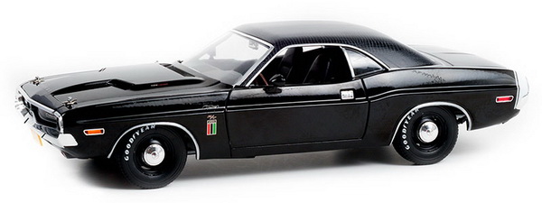 dodge challenger r/t 426 hemi "the black ghost" 1970 black GL13614 Модель 1:18