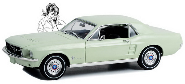 ford mustang coupe "she country special" 1967 limelite green GL13663 Модель 1:18
