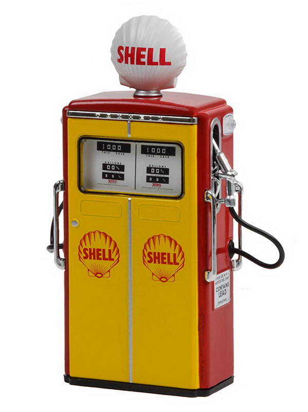 бензоколонка tokheim 350 twin gas pump "shell"  1954 GL14120C Модель 1:18