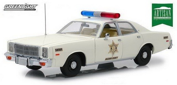 plymouth fury «hazzard county sheriff» - white GL19055 Модель 1:18