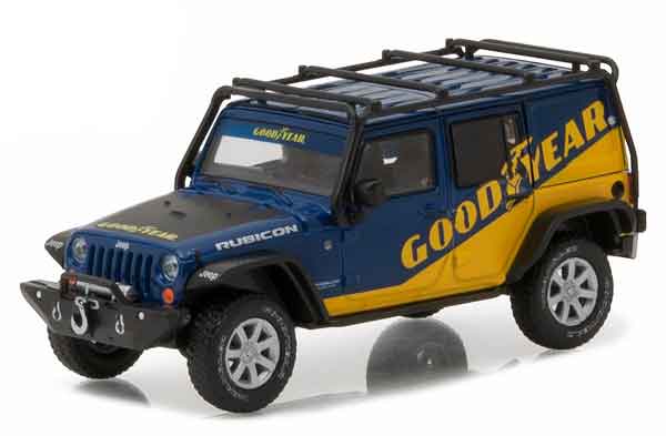 jeep wrangler 4х4 unlimited "goodyear" 5-дв.(hard top) 2016 blue GL86080 Модель 1:43