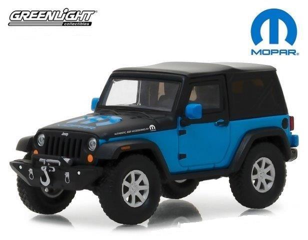 jeep wrangler 4х4 mopar edition "the general"  3-дв.(soft top) 2010 blue/black GL86092 Модель 1 43
