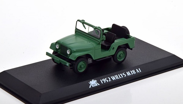 Willys Jeep M38 A1 Charlies Angels 1952 green GL86606 Модель 1:43
