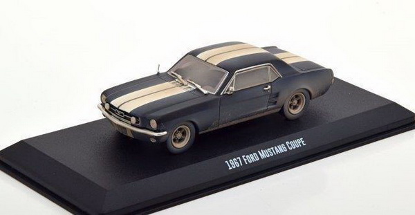 FORD Mustang Coupe 1967 Matte Black (машина Адониса Крида из к/ф "Крид II") GL86621 Модель 1:43