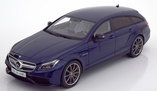 Модель 1:18 Mercedes-Benz CLS 63 AMG Shooting Brake - blue (L.E.1000pcs)