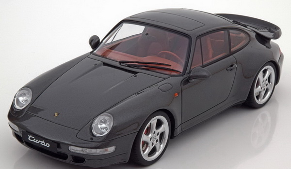 Модель 1:18 Porsche 911 (993) turbo 1995 - dark grey
