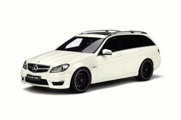 Модель 1:18 Mercedes-Benz C63 AMG T-Modell (S204) - white