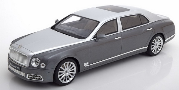 Модель 1:18 Bentley Mulsanne EWB - grey/silver