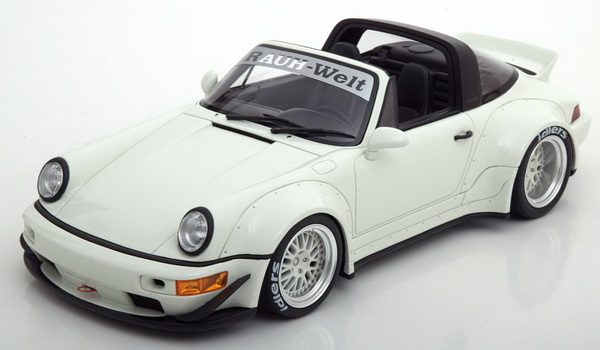 Модель 1:18 Porsche 911 (964) targa RWB - white (L.E.999pcs)