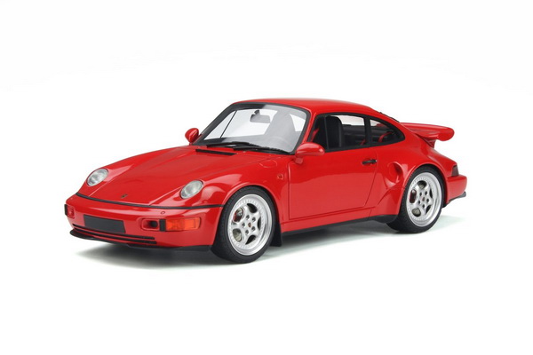 Модель 1:18 Porsche 911 (964) turbo S Flachbau - red