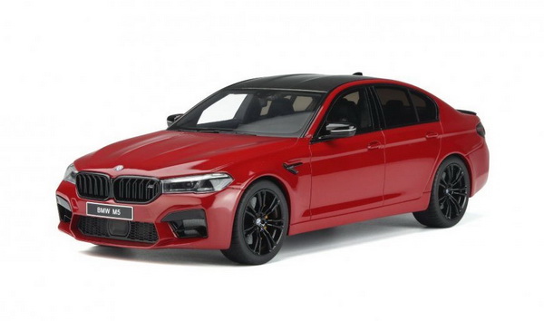 Модель 1:18 BMW M5 F90 Competition 2020 - dark red/carbon