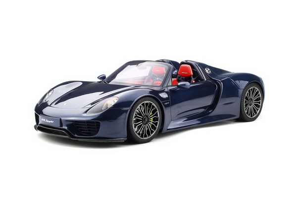 Модель 1:12 Porsche 918 Spyder - met. dark blue 2013