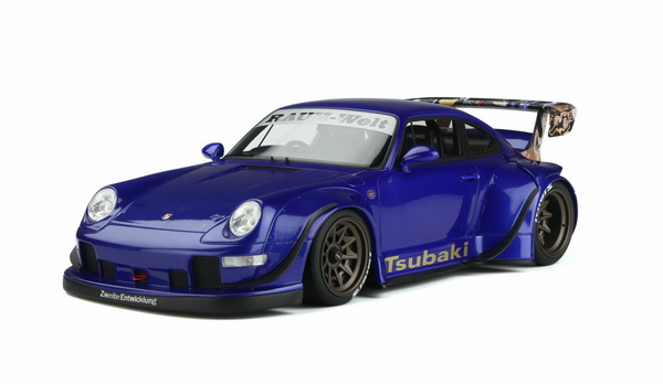 Модель 1:18 Porsche 911 Tsubaki RWB Body Kit - blue met.